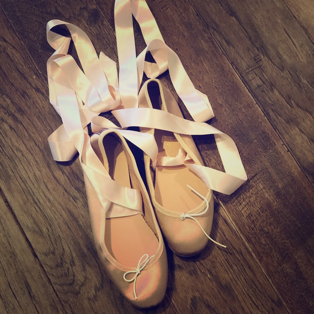 Ballet Flats with Ribbons